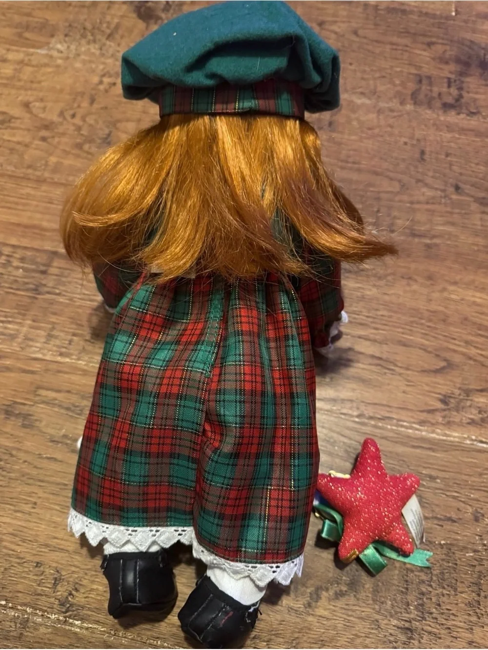 Vintage Playmates Baby So Beautiful Christmas Doll red hair, blue eyes gorgeous!